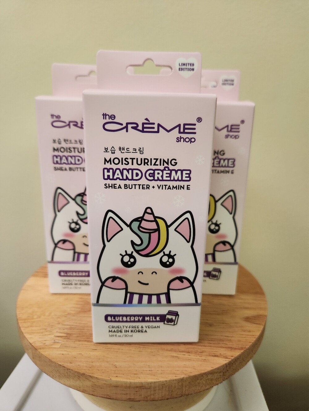 Creme Shop Blueberry Milk Hand Cream Unicorn Bundle Of 5 New